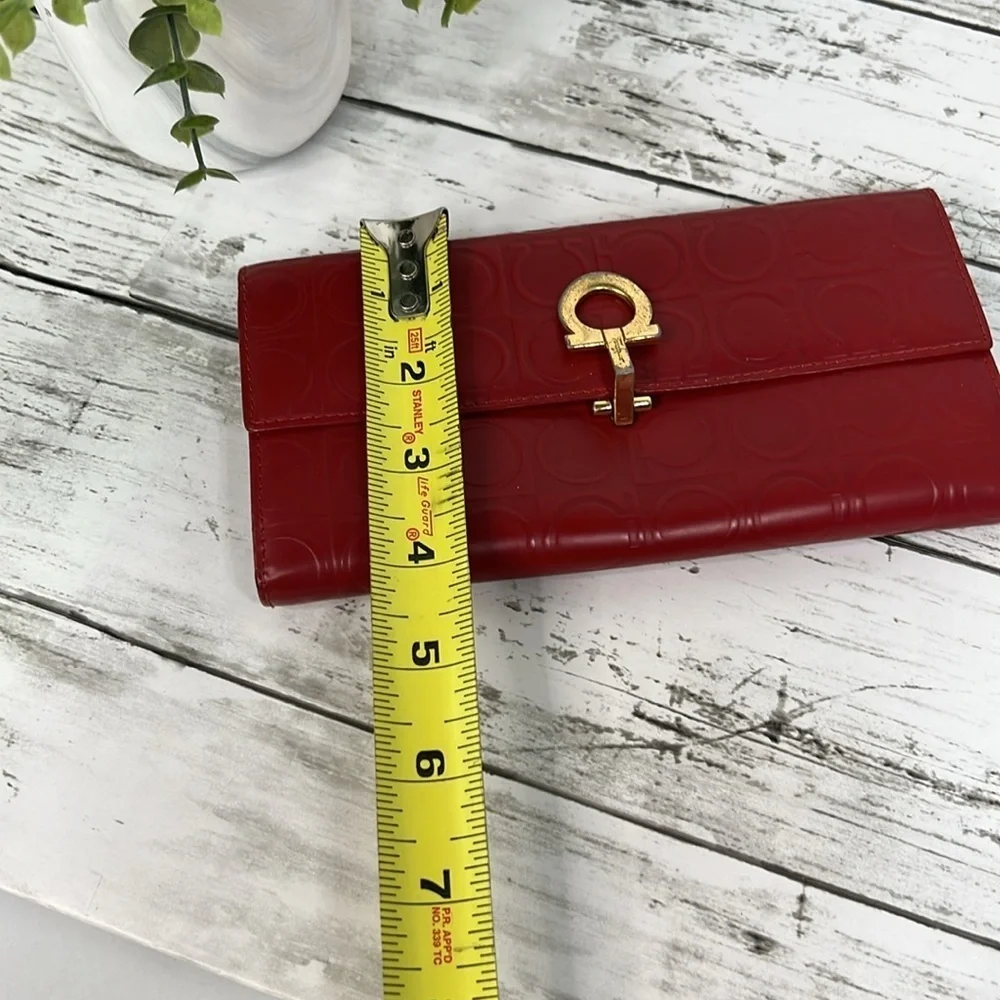 Salvatore Ferragamo Red Long Wallet